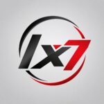 IX7 Gaming Logo Neon Style